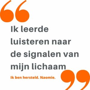 Ervaring en reactie van klant op burn-outraject