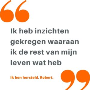 Quote klant hersteld van burn-out
